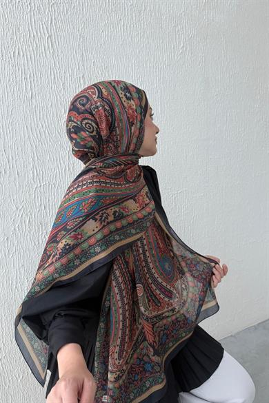 Colorful Etro Authentic Indian Silk Shawl