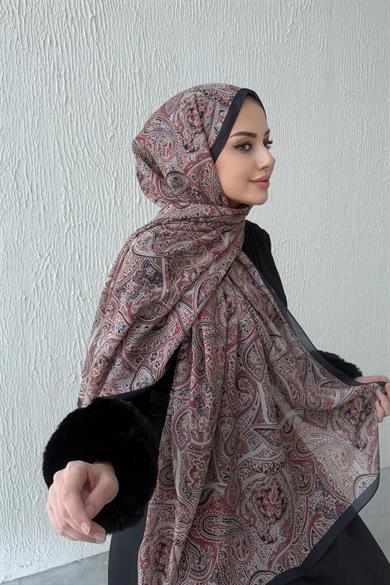 Renkli Harmoni Modal İpek Şal