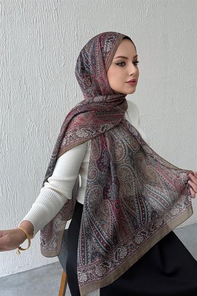 Yağ Yeşili Milena Modal İpek Şal