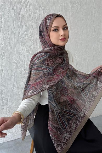 Yağ Yeşili Milena Modal İpek Şal