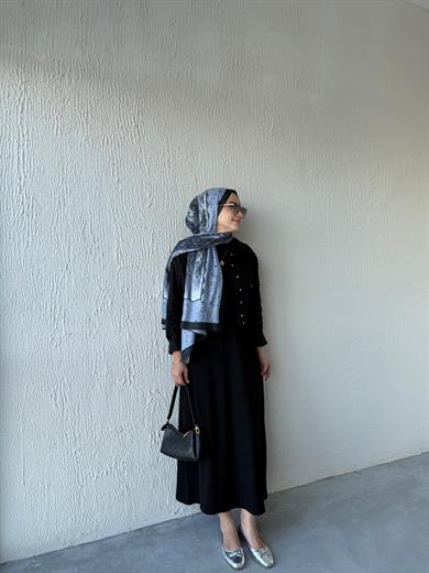 Ribana İçlik Elbise Siyah