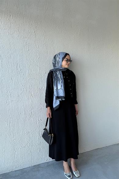 Ribana İçlik Elbise Siyah