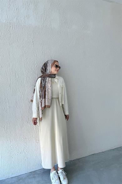 Ribana İçlik Elbise Taş