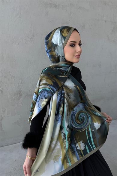 Sahara Kumlu İpek Şal