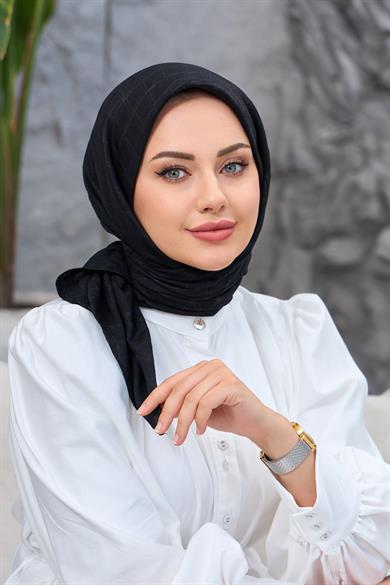 Siyah Bambu Jakar Eşarp