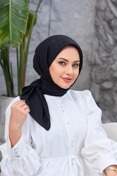 Siyah Bambu Jakar Eşarp