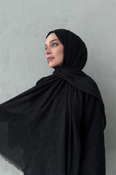Siyah Coac Fresh Pamuk Şal
