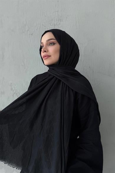 Siyah Coac Fresh Pamuk Şal