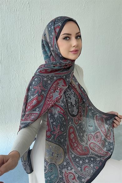 Black Hercai Authentic Indian Silk Shawl