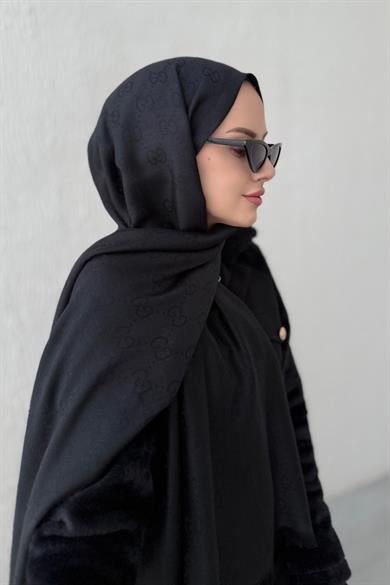 Siyah İthal G Kaşmir Şal