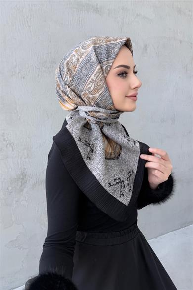 Black Meftun Natural Scarf