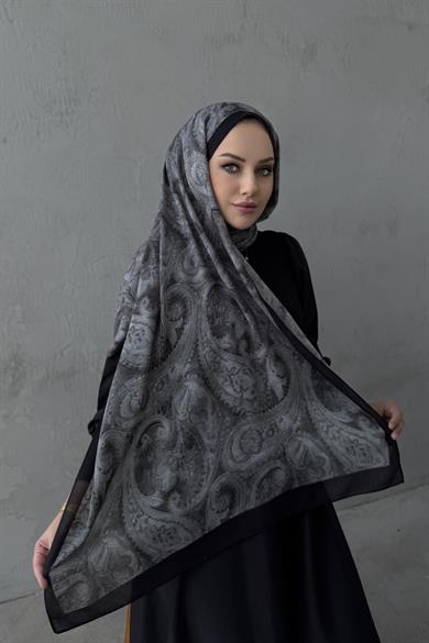 Siyah Perla Koza %100 Pamuk Şal