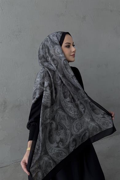 Siyah Perla Koza %100 Pamuk Şal