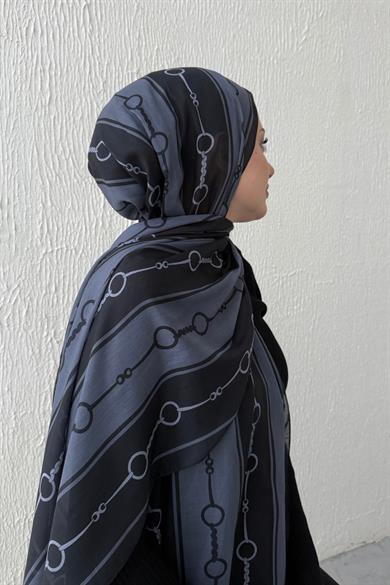 Black Sapphire Modal Silk Shawl