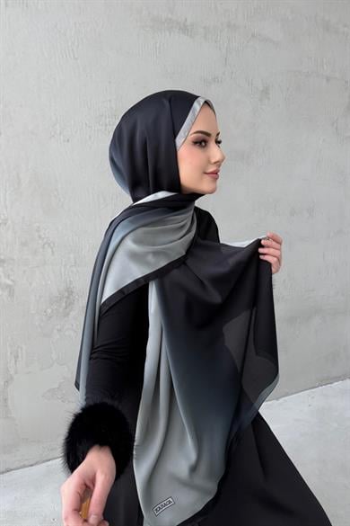 Siyah&Taş Degrade Şal