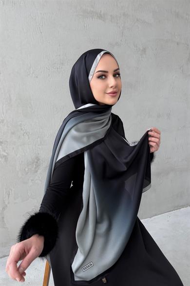 Siyah&Taş Degrade Şal