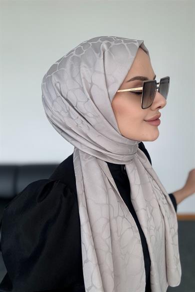 Taş Desen İpeksi Jakar Açık Bej