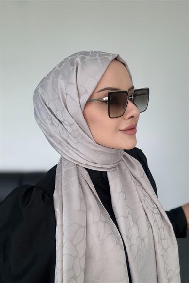 Taş Desen İpeksi Jakar Açık Bej