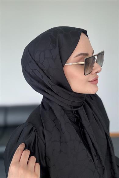 Taş Desen İpeksi Jakar Siyah