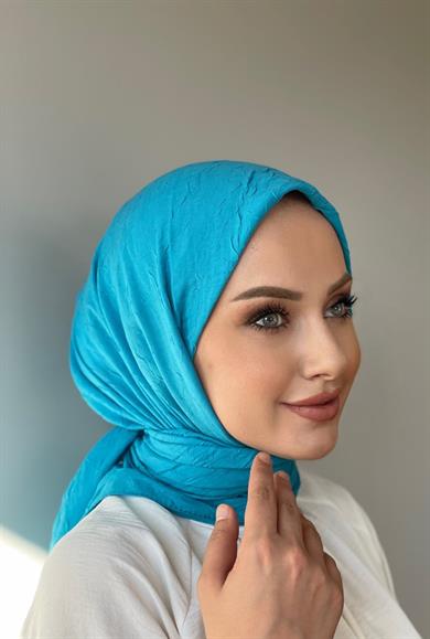 Turkuaz Bambu Eşarp