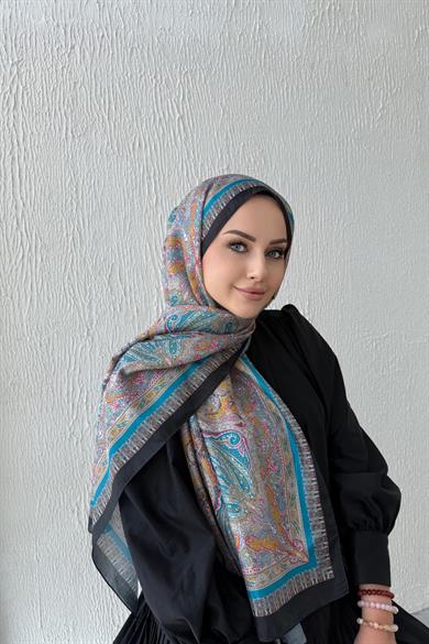 Turkuaz Etro Vual İpek Şal