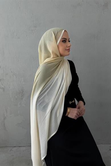 Vanilya Degrade İthal Müslin Şal 