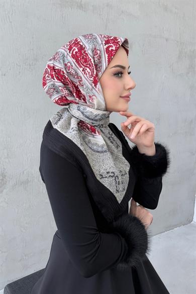 Vişne Meftun Naturel Eşarp