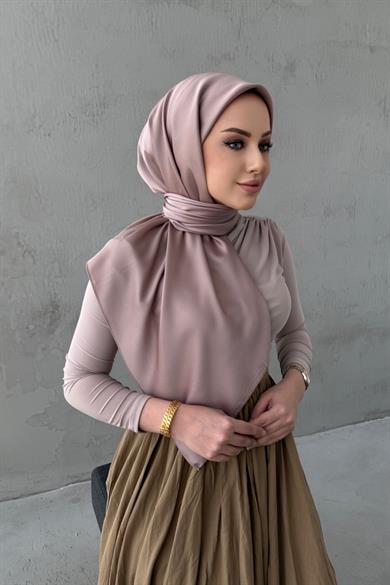 Mink Arla Sanded Silk ShawlScarf