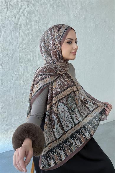 Mink Bergüzar Authentic Indian Silk Shawl