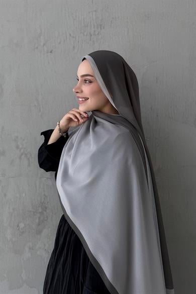 Vizon Degrade İthal Kumlu İpek Şal