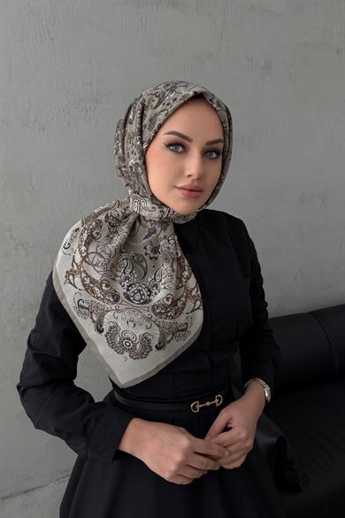 Vizon İnci Bohem Modal İpek Eşarp