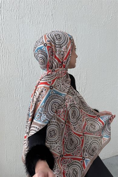 Mink Kösem Indian Silk Shawl