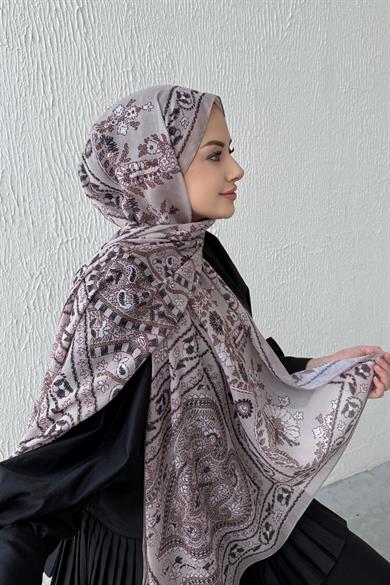 Vizon Mihrimah Bohem Modal İpek Şal