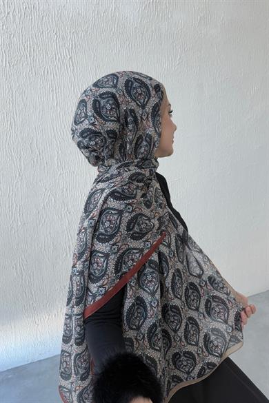 Vizon Nazende Bohem Modal İpek Şal