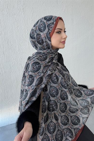 Vizon Nazende Bohem Modal İpek Şal