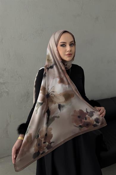 Vizon Roesa Kumlu İpek Şal