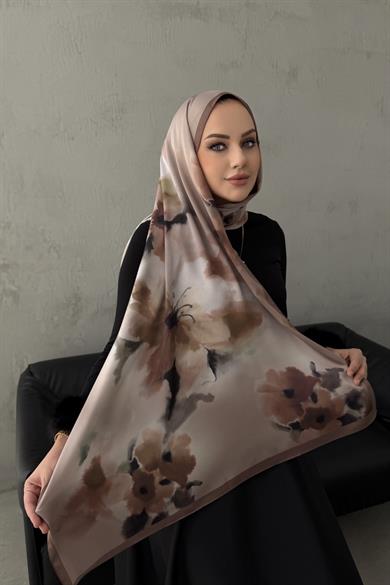 Vizon Roesa Kumlu İpek Şal