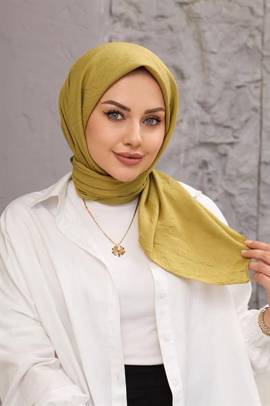 Yağ Yeşili Bambu Eşarp