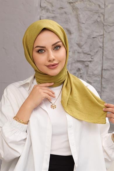 Yağ Yeşili Bambu Eşarp