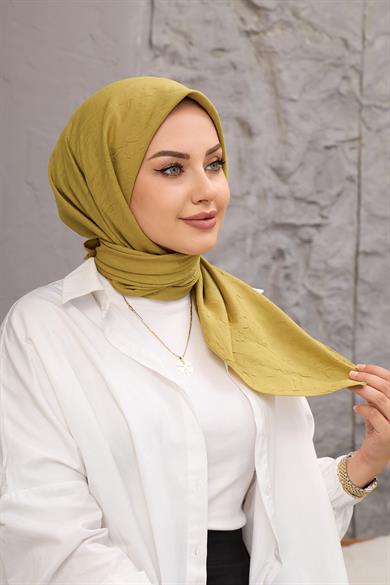 Yağ Yeşili Bambu Eşarp