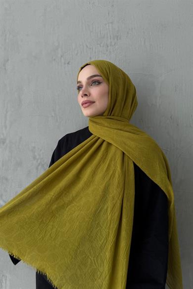 Yağ Yeşili Coac Fresh Pamuk Şal