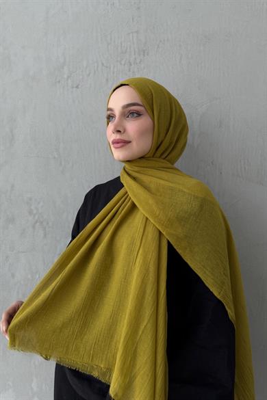 Yağ Yeşili Gcci Fresh Pamuk Şal