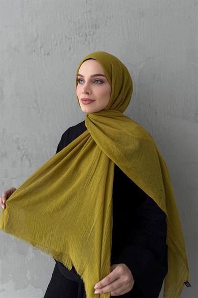 Yağ Yeşili Gcci Fresh Pamuk Şal