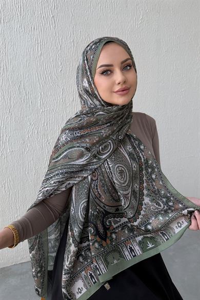 Green Berfin Authentic Indian Silk Shawl