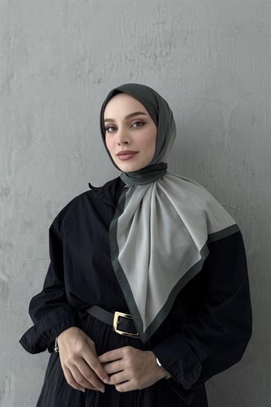 Yeşil Degrade Modal İpek Eşarp