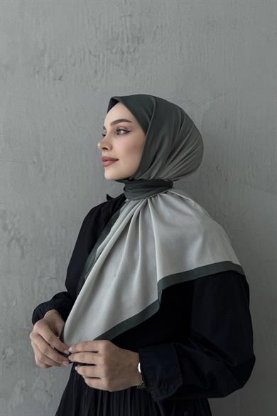 Yeşil Degrade Modal İpek Eşarp