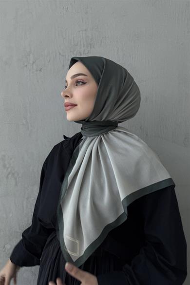 Yeşil Degrade Modal İpek Eşarp