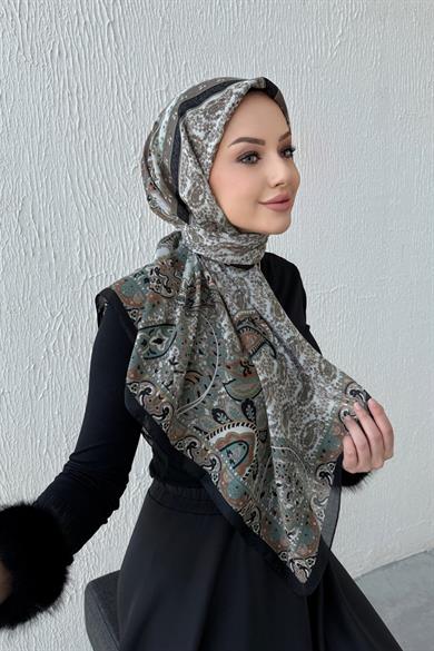 Yeşil Etro Modal İpek Şaleşarp