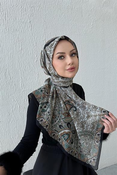Yeşil Etro Modal İpek Şaleşarp