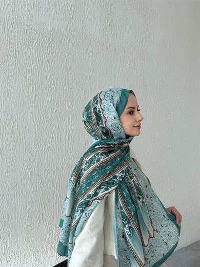 Yeşil & Kahve Etro Soft Şal